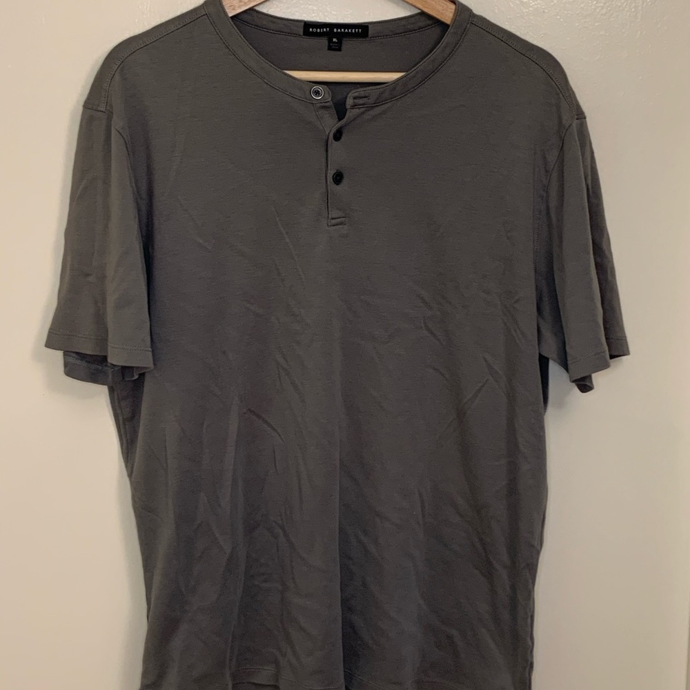 XL Men’s Robert Barakett Short sleeve Henley Shirt